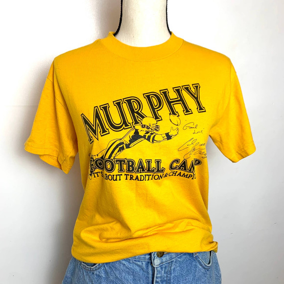 Vintage 90s Football Local Champs T-shirt- XS - Picture 4 of 11